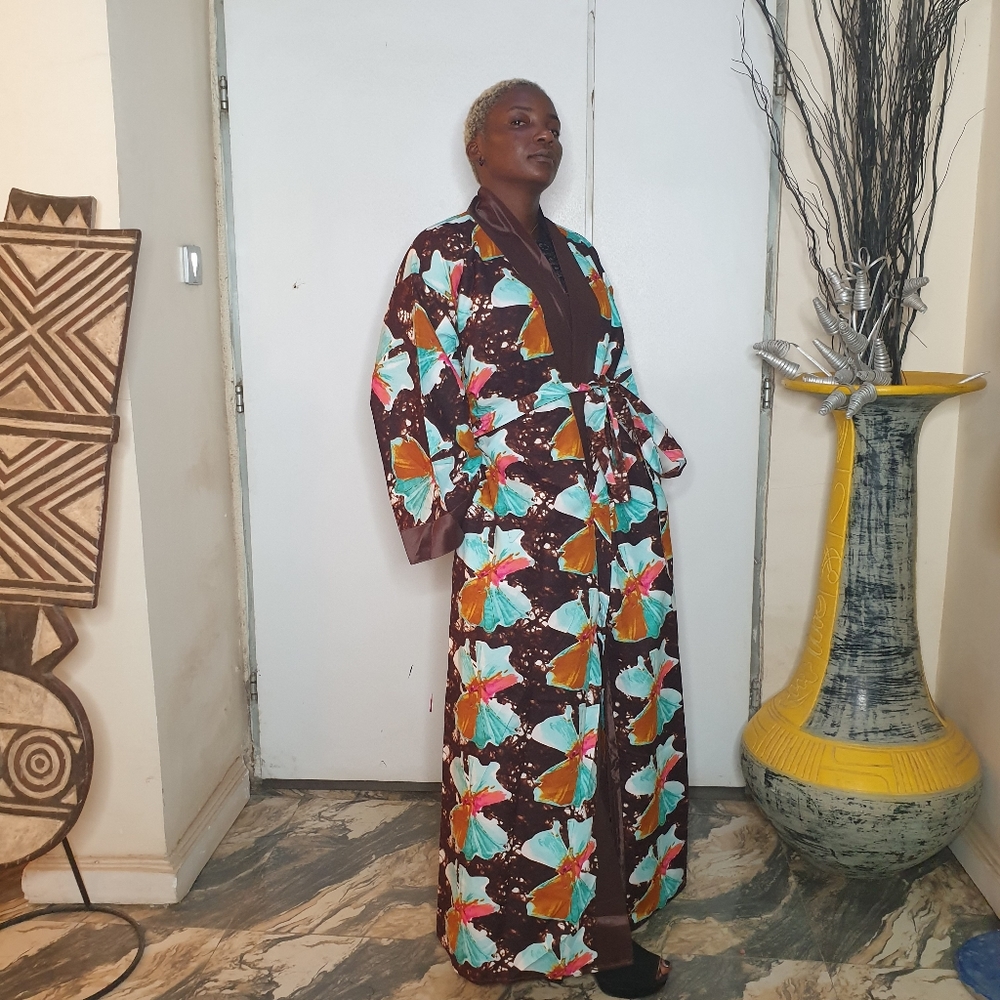 Ankara Kimono Robe - Picture 5 of 5